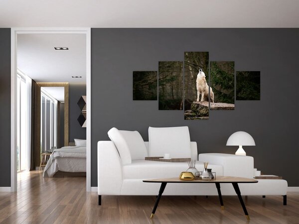 Obraz - Vytí vlka (125x70 cm)