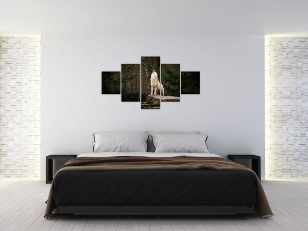 Obraz - Vytí vlka (125x70 cm)