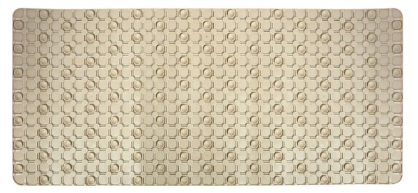 MSV protiskluzová podložka do vany QUADRO Premium, béžová, SBS kaučuk, 36 x 76 cm
