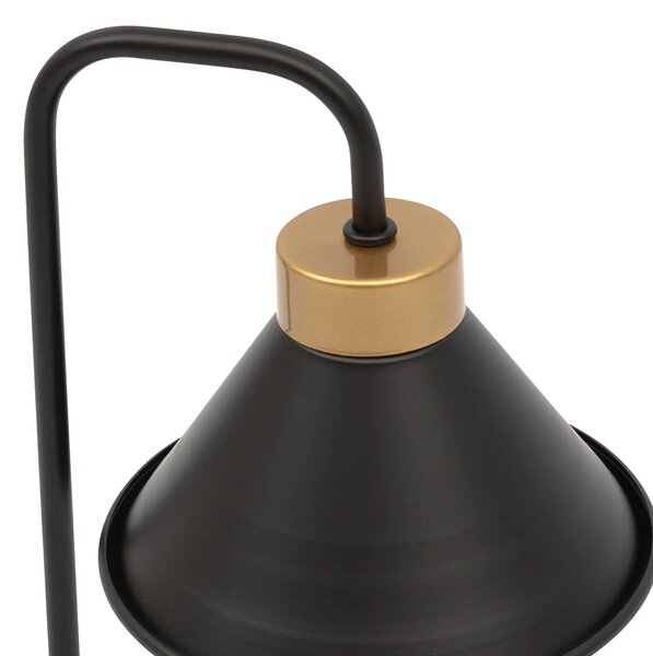Moderní stolní lampa DETMER - černá / zlatá