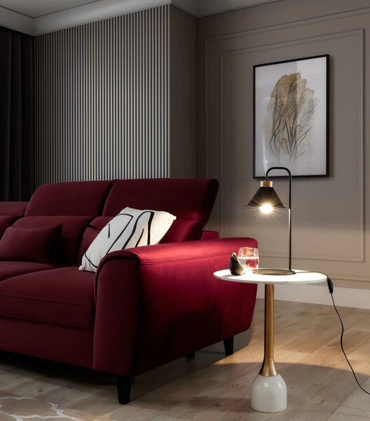 Moderní stolní lampa DETMER - černá / zlatá