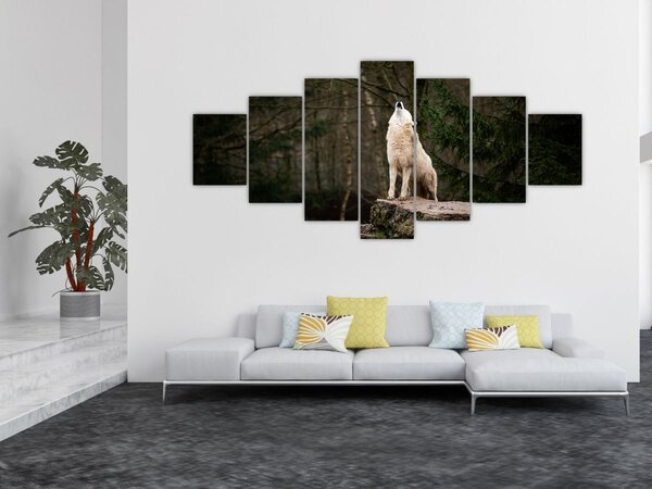 Obraz - Vytí vlka (210x100 cm)