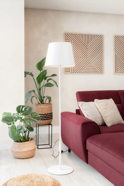Stojací lampa ve skandinávském stylu VESPILLO - bílá