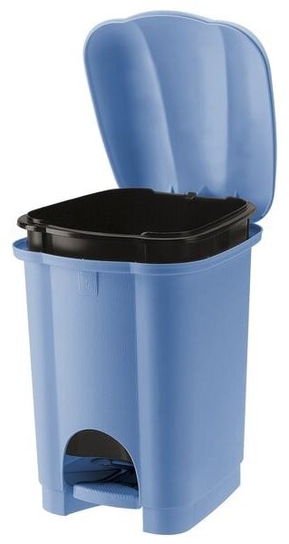 Plastový nášlapný odpadkový koš TONTARELLI Carolina 6l světle modrá