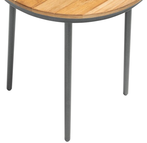 KETTLER TRIBE stolek Ø 40 cm - antracit / teak