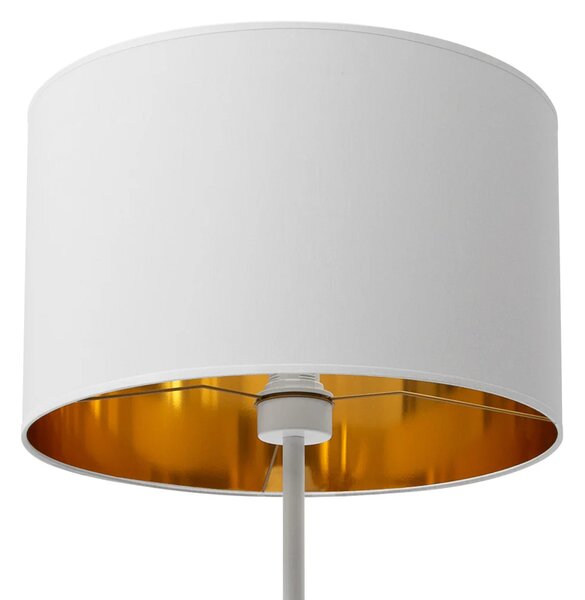 Skandinávská stojanová lampa VESPILLO - bílá / zlatá
