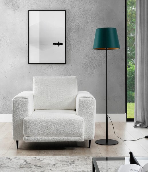 Stojací lampa ve skandinávském stylu VESPILLO - zelená / zlatá / černá