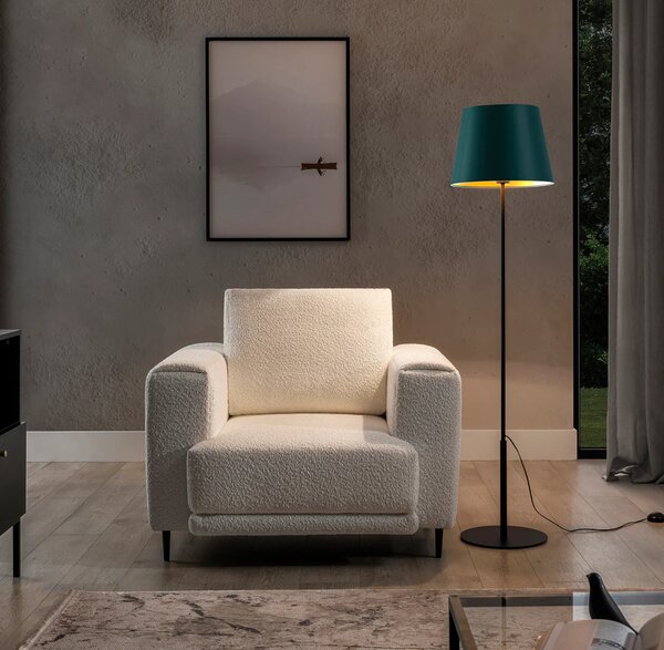 Stojací lampa ve skandinávském stylu VESPILLO - zelená / zlatá / černá