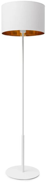 Skandinávská stojanová lampa VESPILLO - bílá / zlatá
