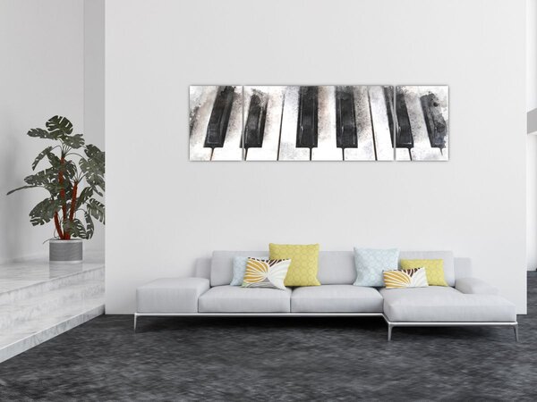 Obraz - Piano, aquarel (170x50 cm)