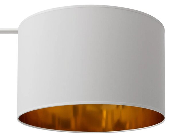 Stojící lampa VESPILLO - bílá / zlatá