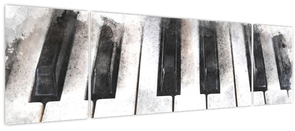 Obraz - Piano, aquarel (170x50 cm)