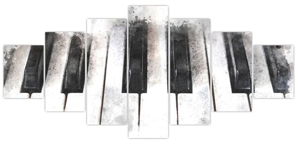 Obraz - Piano, aquarel (210x100 cm)