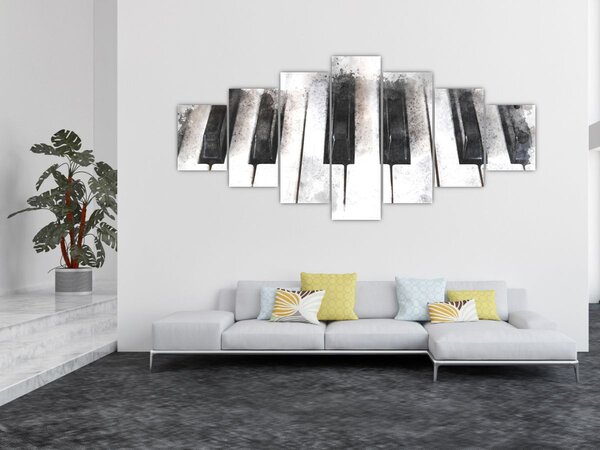 Obraz - Piano, aquarel (210x100 cm)
