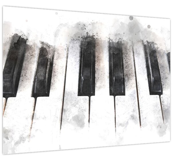 Obraz - Piano, aquarel (70x50 cm)