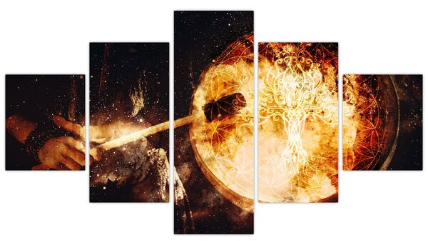 Obraz - Šamanská buben (125x70 cm)