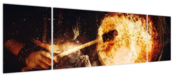 Obraz - Šamanská buben (170x50 cm)