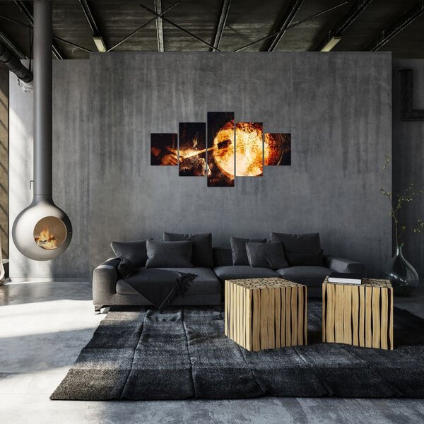 Obraz - Šamanská buben (125x70 cm)