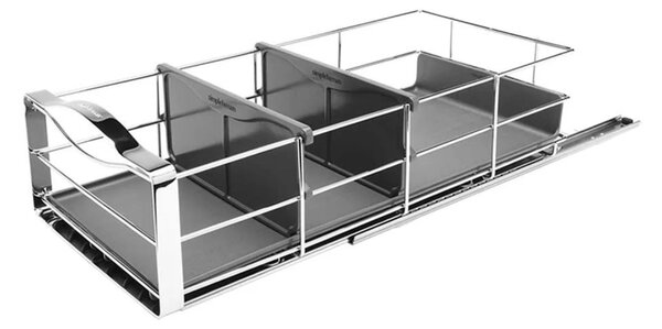Výsuvný organizér do skříňky Simplehuman s masivním rámem z oceli, šířka 22,8 cm