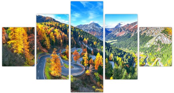 Obraz - Malojský průsmyk (125x70 cm)