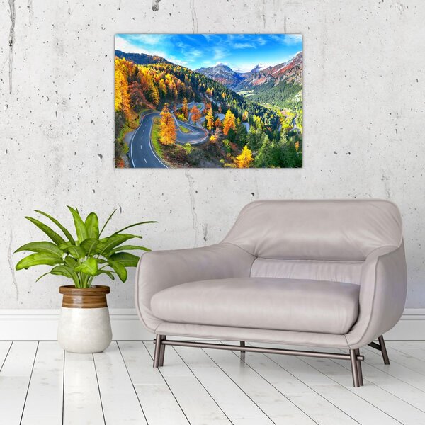 Obraz - Malojský průsmyk (70x50 cm)
