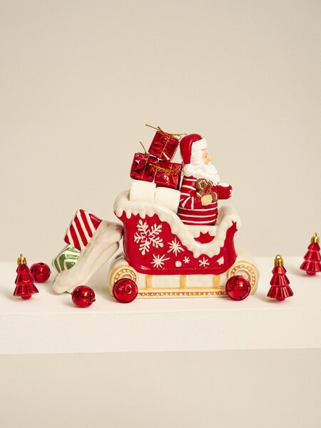 Sinsay - Nádoba na potraviny s víkem ve tvaru saní Santa Clause - vícebarevná