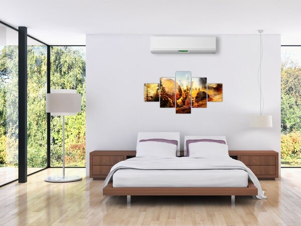 Obraz - Šamanský motiv (125x70 cm)