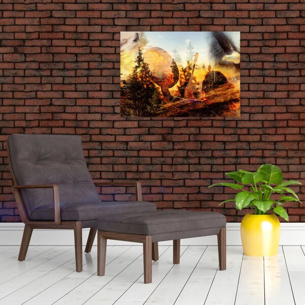 Obraz - Šamanský motiv (70x50 cm)