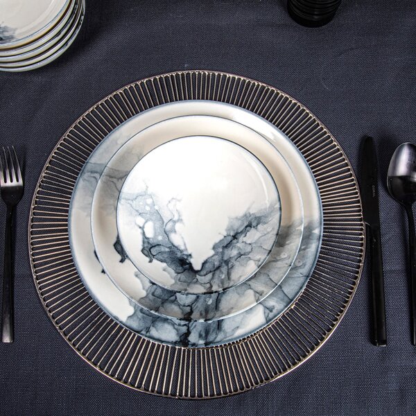 ASIR Porcelánová jídelní souprava 24 ks MARBLE