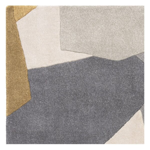 Ručně tkaný koberec z recyklovaných vláken v okrově žluté a šedé barvě 160x230 cm Romy – Asiatic Carpets
