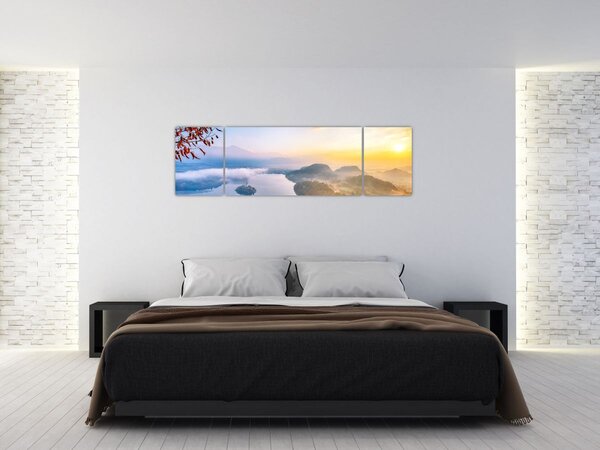 Obraz - Bledské jezero (170x50 cm)