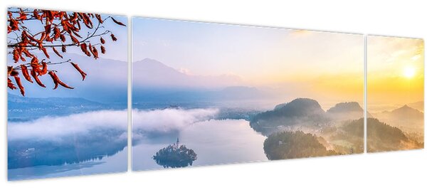 Obraz - Bledské jezero (170x50 cm)