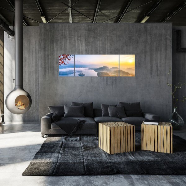 Obraz - Bledské jezero (170x50 cm)