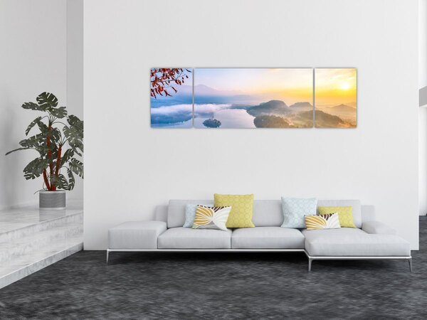 Obraz - Bledské jezero (170x50 cm)