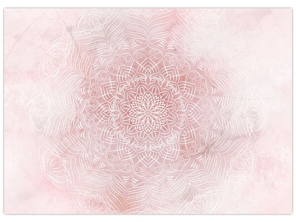 Obraz - Růžová mandala (70x50 cm)