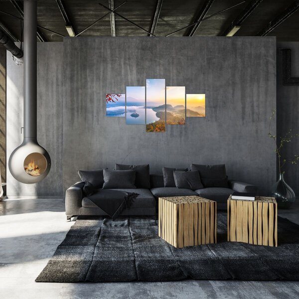 Obraz - Bledské jezero (125x70 cm)
