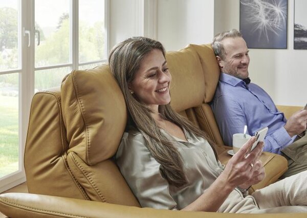 Sedací souprava SALMA_oblouková sofa_kůže Evita dijon