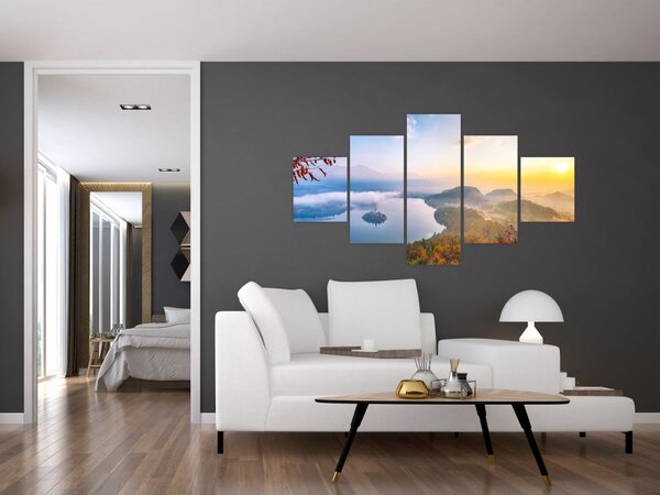 Obraz - Bledské jezero (125x70 cm)