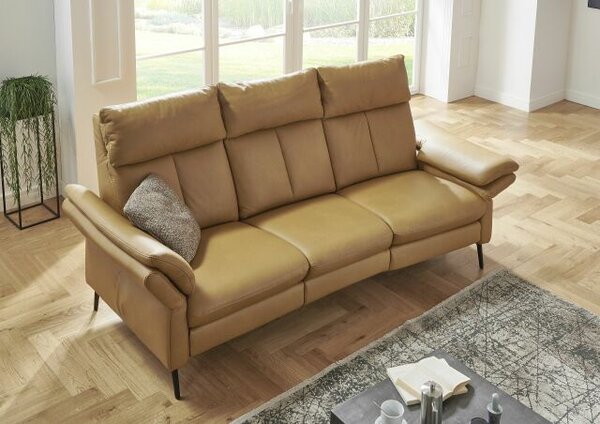 Sedací souprava SALMA_oblouková sofa_kůže Evita dijon