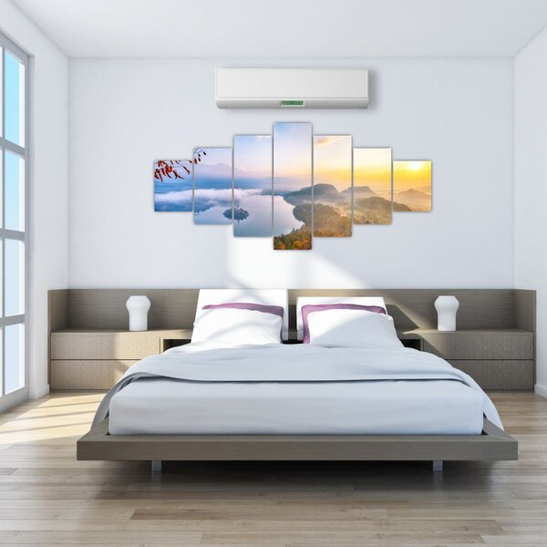 Obraz - Bledské jezero (210x100 cm)