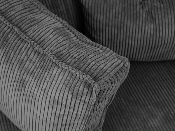 Tmavě šedá sedací souprava do U SMART COSARO 295x140 cm