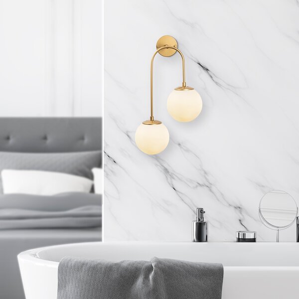 ASIR Nástěnná lampa JEWEL zlatá