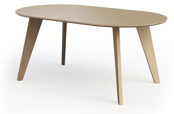 Jídelní stůl s deskou v dubovém dekoru v přírodní barvě 100x180 cm Lago – TemaHome