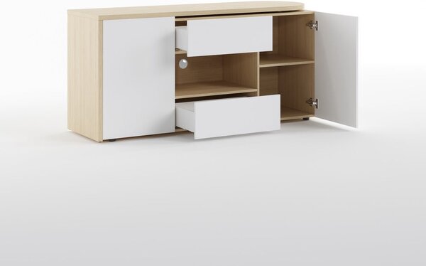 Pracovní stůl s deskou v dubovém dekoru 48x159 cm Tango – TemaHome