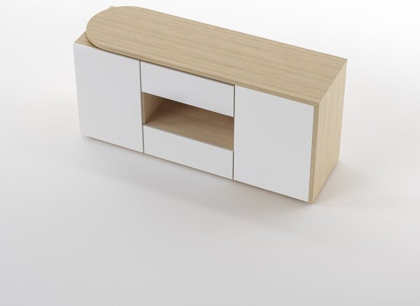 Pracovní stůl s deskou v dubovém dekoru 48x159 cm Tango – TemaHome