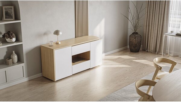 Pracovní stůl s deskou v dubovém dekoru 48x159 cm Tango – TemaHome