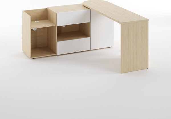 Pracovní stůl s deskou v dubovém dekoru 48x159 cm Tango – TemaHome