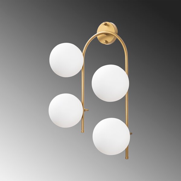 ASIR Nástěnná lampa JEWEL zlatá