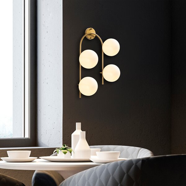 ASIR Nástěnná lampa JEWEL zlatá