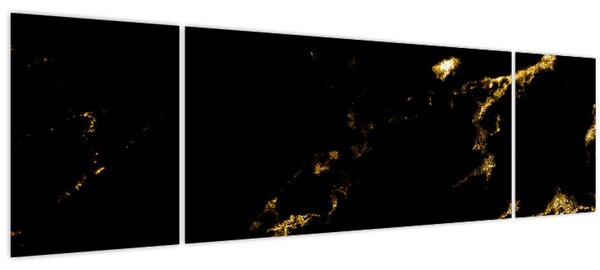 Obraz - Zlaý dekor (170x50 cm)